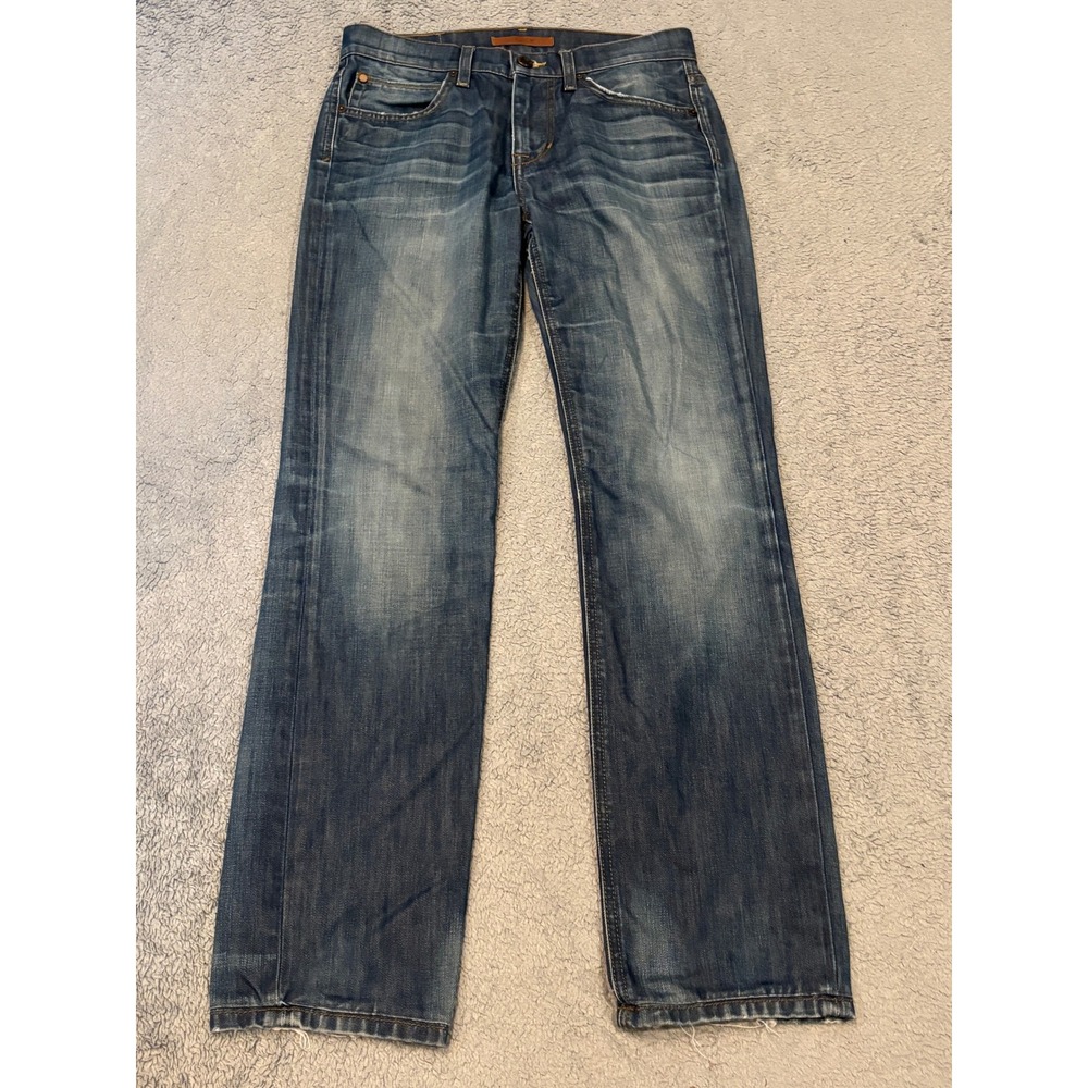 Joes Jeans Mens 28 Straight Narrow Fit Blue Denim Medium Wash 100% Cotton
